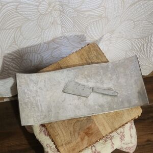 Vintage Metal Charcuterie Board Serving Platter Cheese Board